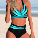 Josie - bikini set with criss-cross neckline and pattern — view 2