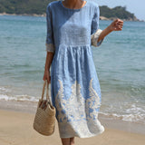 Josie - dress with plant and flower print — view 1