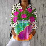 Joyce - floral frame shirt — view 1