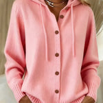 Judith - Hooded Button Front Cardigan — view 1