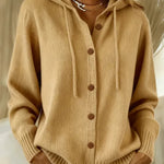 Judith - Hooded Button Front Cardigan — view 3