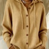 Judith - Hooded Button Front Cardigan — view 3