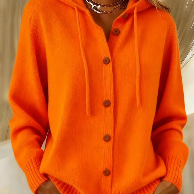 Judith - Hooded Button Front Cardigan — view 4