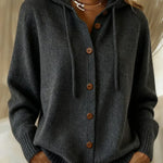 Judith - Hooded Button Front Cardigan — view 7