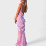 Julia - long dress with frills — view 1