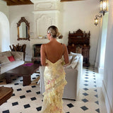 Julia - long dress with frills — view 5