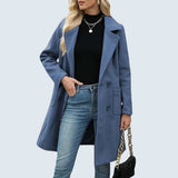 Julia - casual mid-length button front jacket — view 1