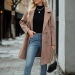 Julia - casual mid-length button front jacket — view 5