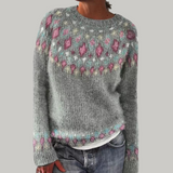 Julia - retro knitted sweater — view 1