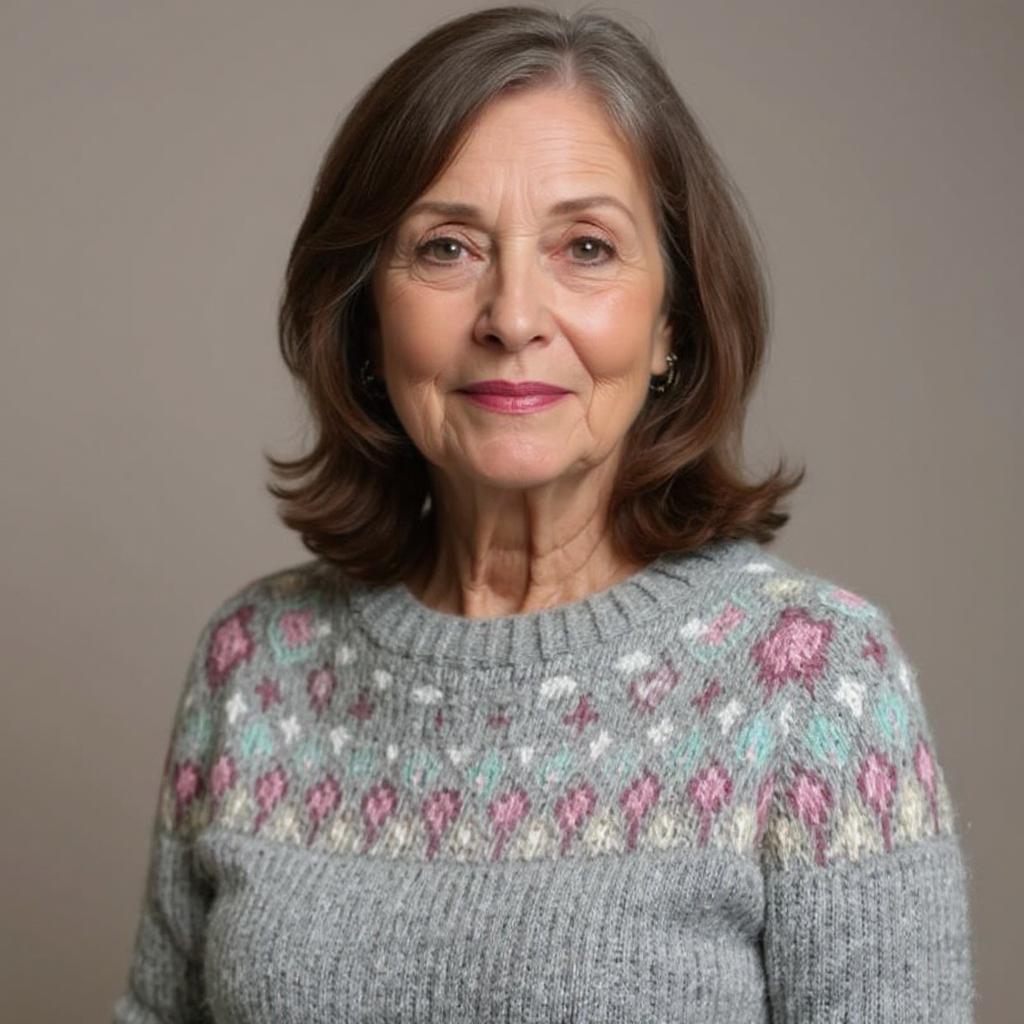 Julia - retro knitted sweater — view 4