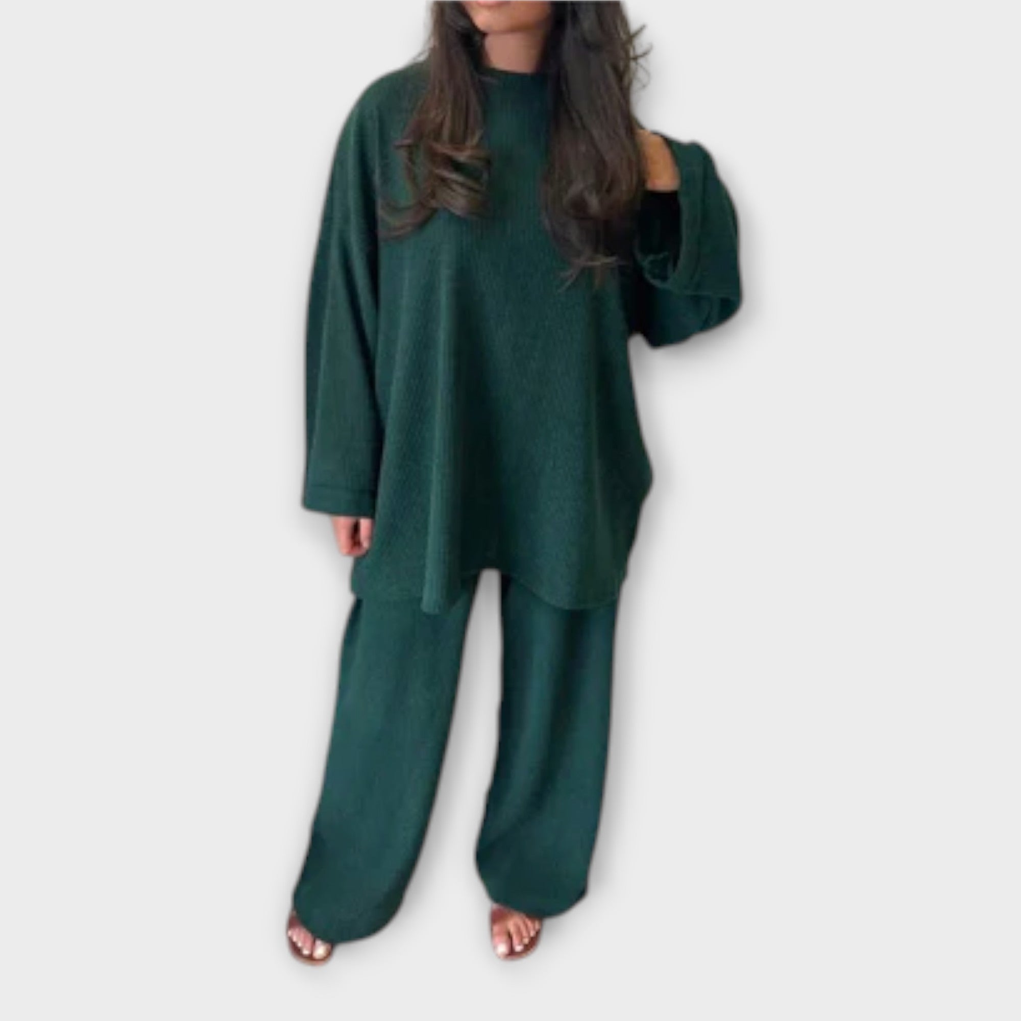 Julie - Plus Size Ribbed Set — view 1