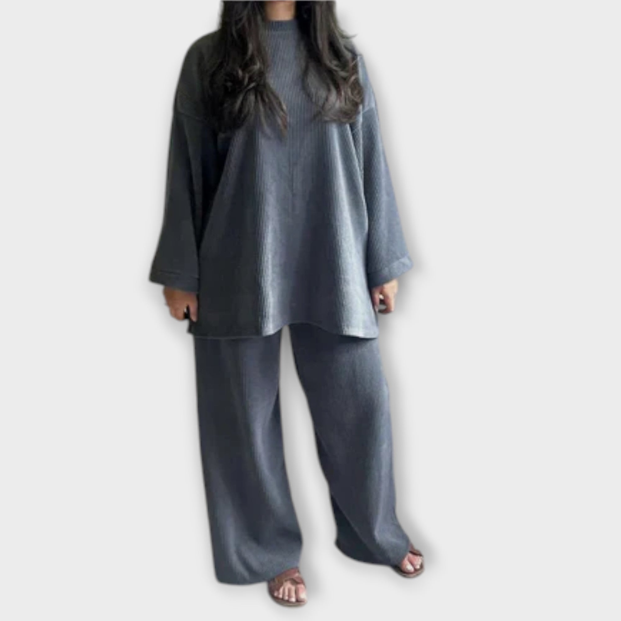 Julie - Plus Size Ribbed Set — view 4