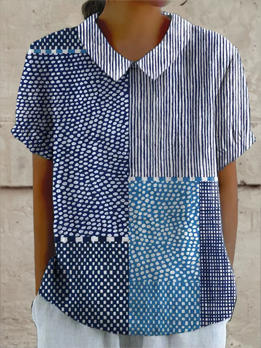 Juliette - blouse with patchwork pattern — view 2