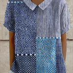 Juliette - blouse with patchwork pattern — view 2