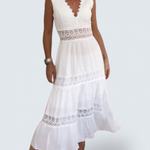 Juniper - lace dress with v-neckline — view 1
