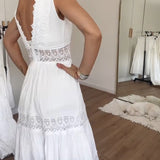 Juniper - lace dress with v-neckline — view 3