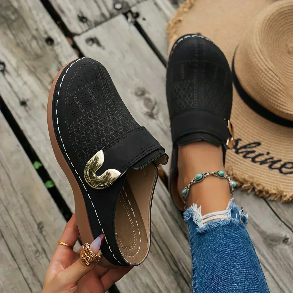 Juniper - a stylish supportive full-sole sandal — view 3