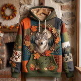 Hoodie - Wolf in the autumn forest — view 1