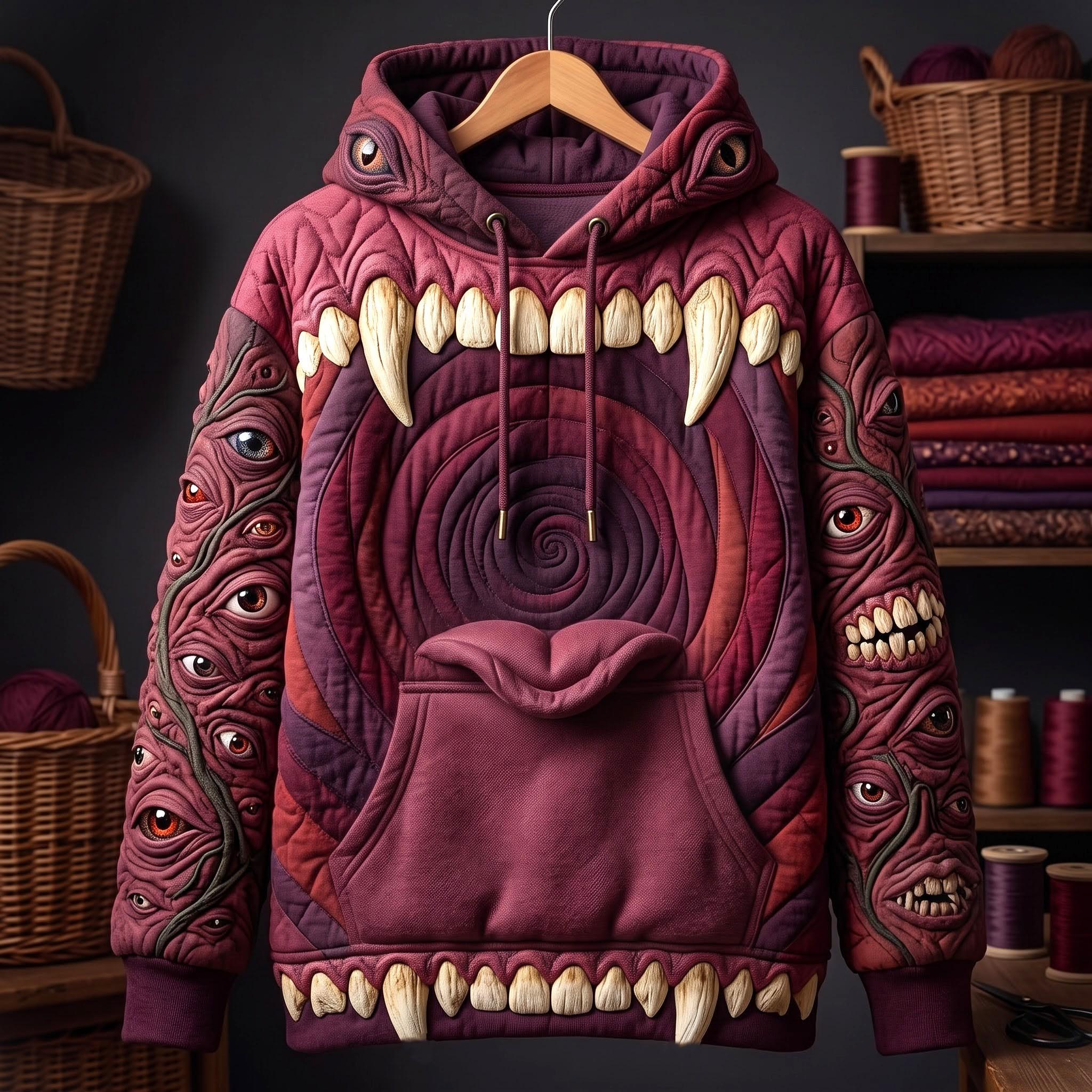 Hoodie - Scary Monster Teeth — view 1