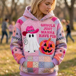 Hoodie - Playful pink ghosts — view 1