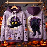 Hoodie - Spooky Cat in the Moonlight — view 1