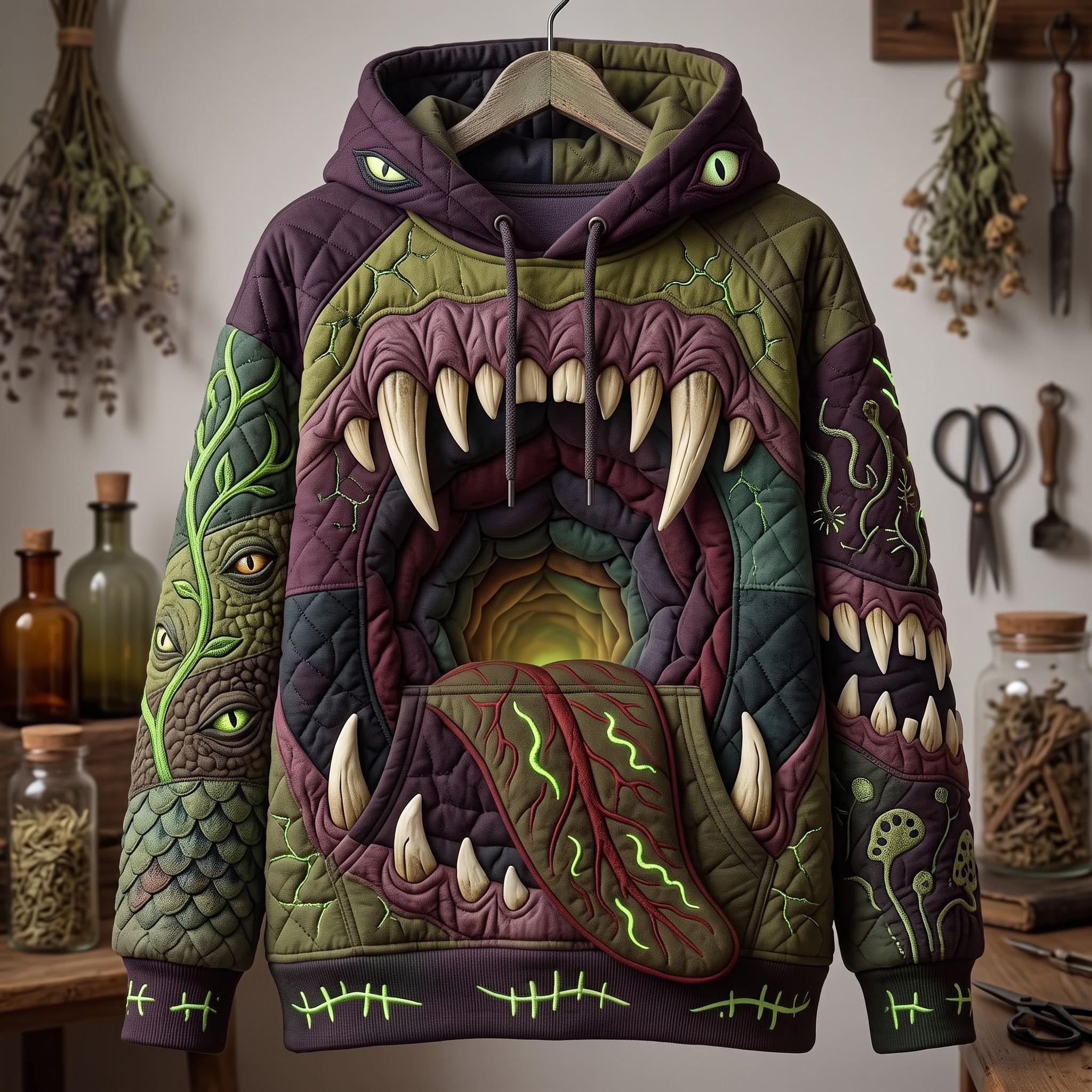 Hoodie - Ghostly Swamp Creature — view 1