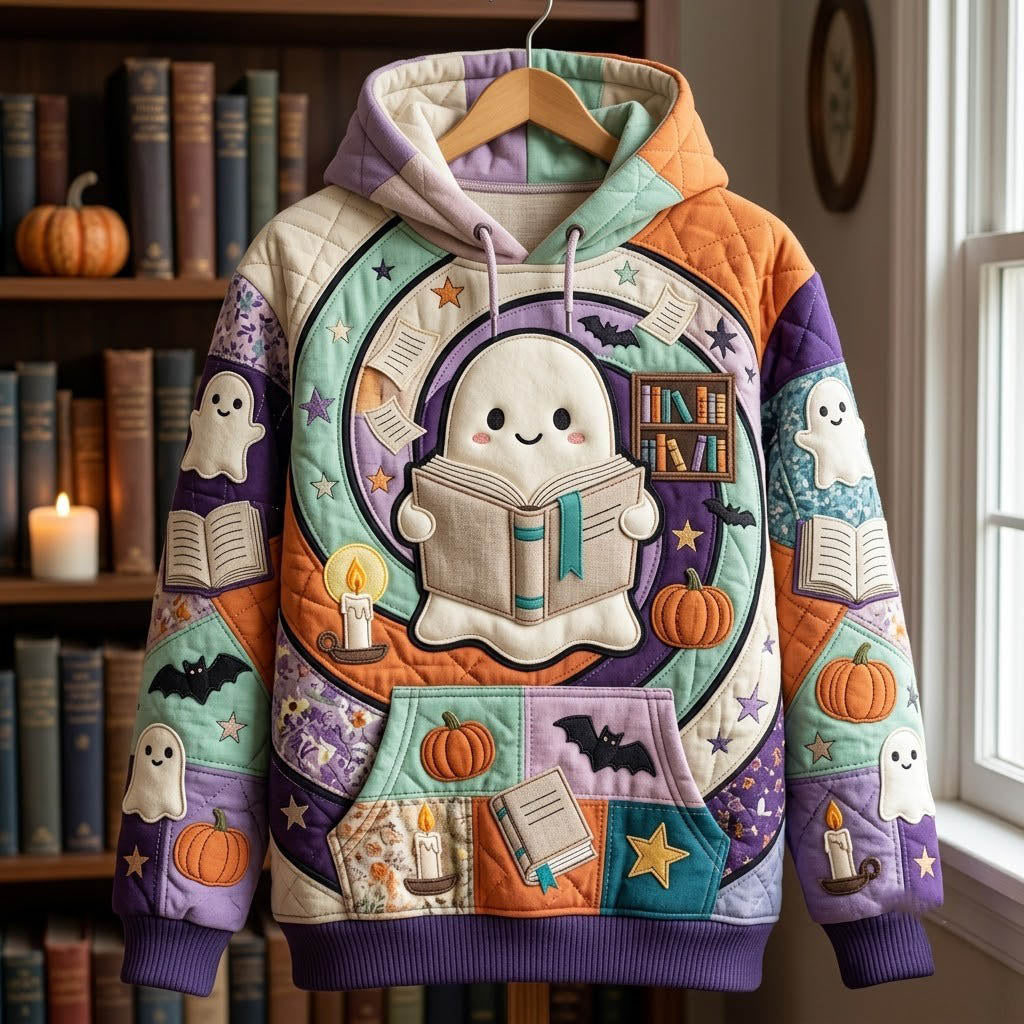 Hoodie - Bookworm Ghost — view 1