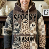 Hoodie - Patterned Halloween ghosts — view 1