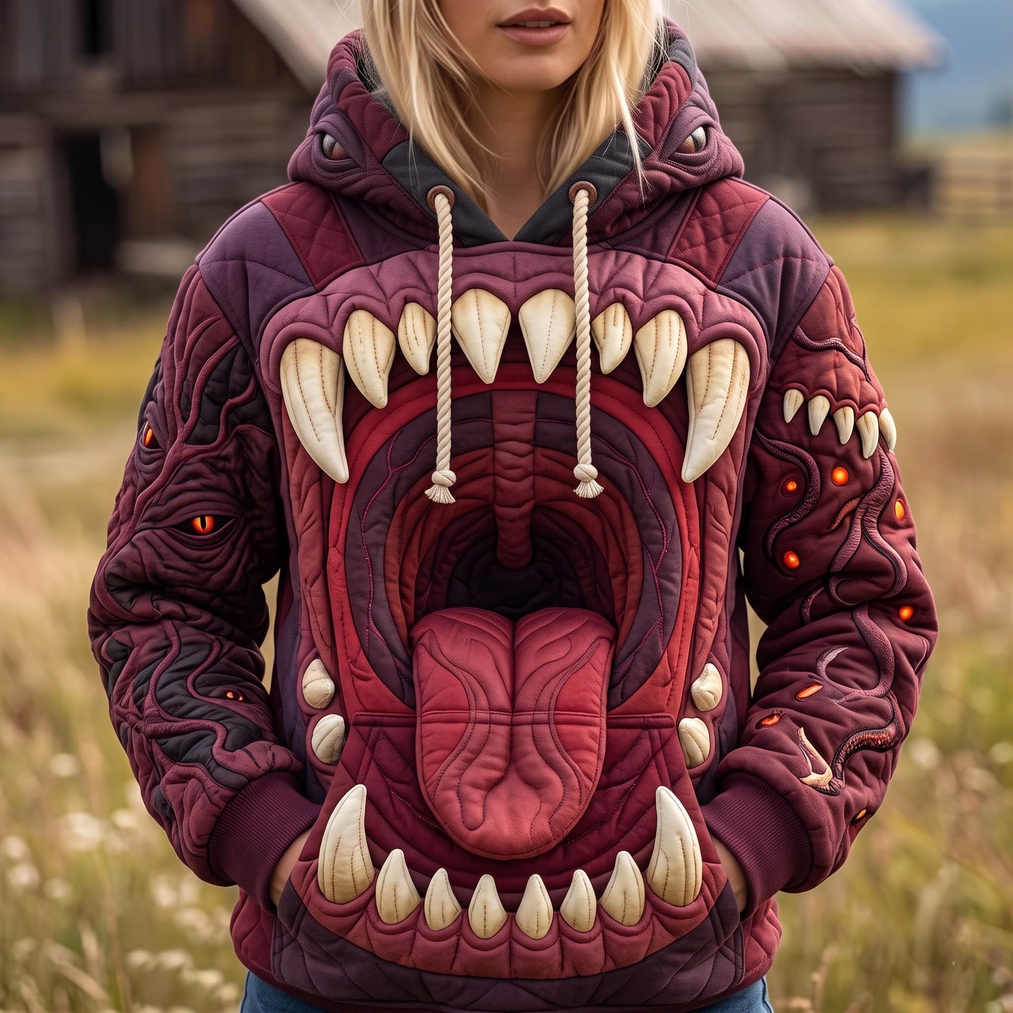 Hoodie - Roaring Monster Mouth — view 1