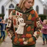 Hoodie - Autumn Cross and Ghost — view 1