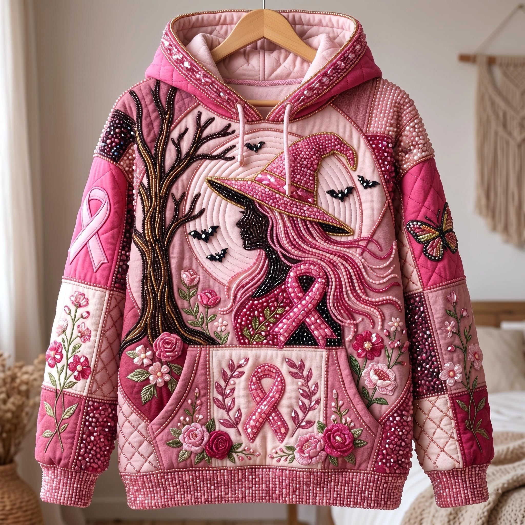 Hoodie - Pink Witch — view 1