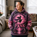 Hoodie - Pink October Witch — view 1