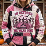 Hoodie - Pink October Motifs — view 1