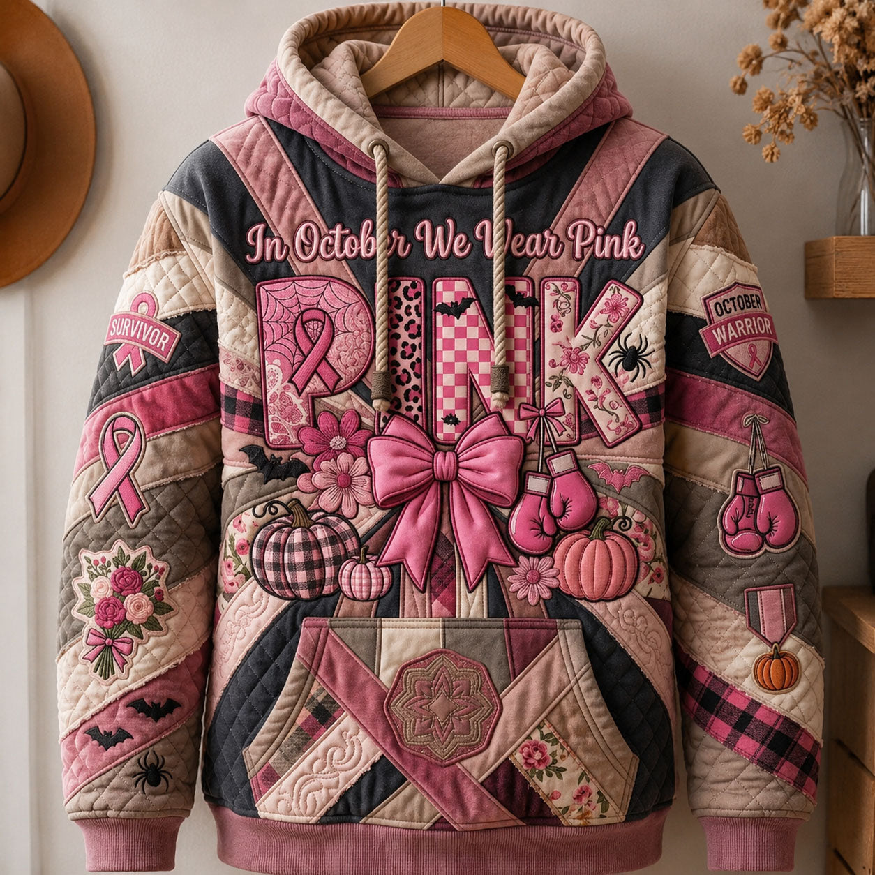 Hoodie - Pink October Magic — view 1