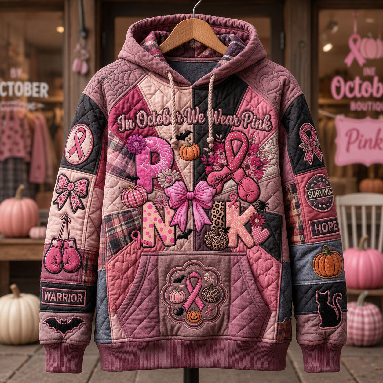 Hoodie - Pink October Magic — view 1