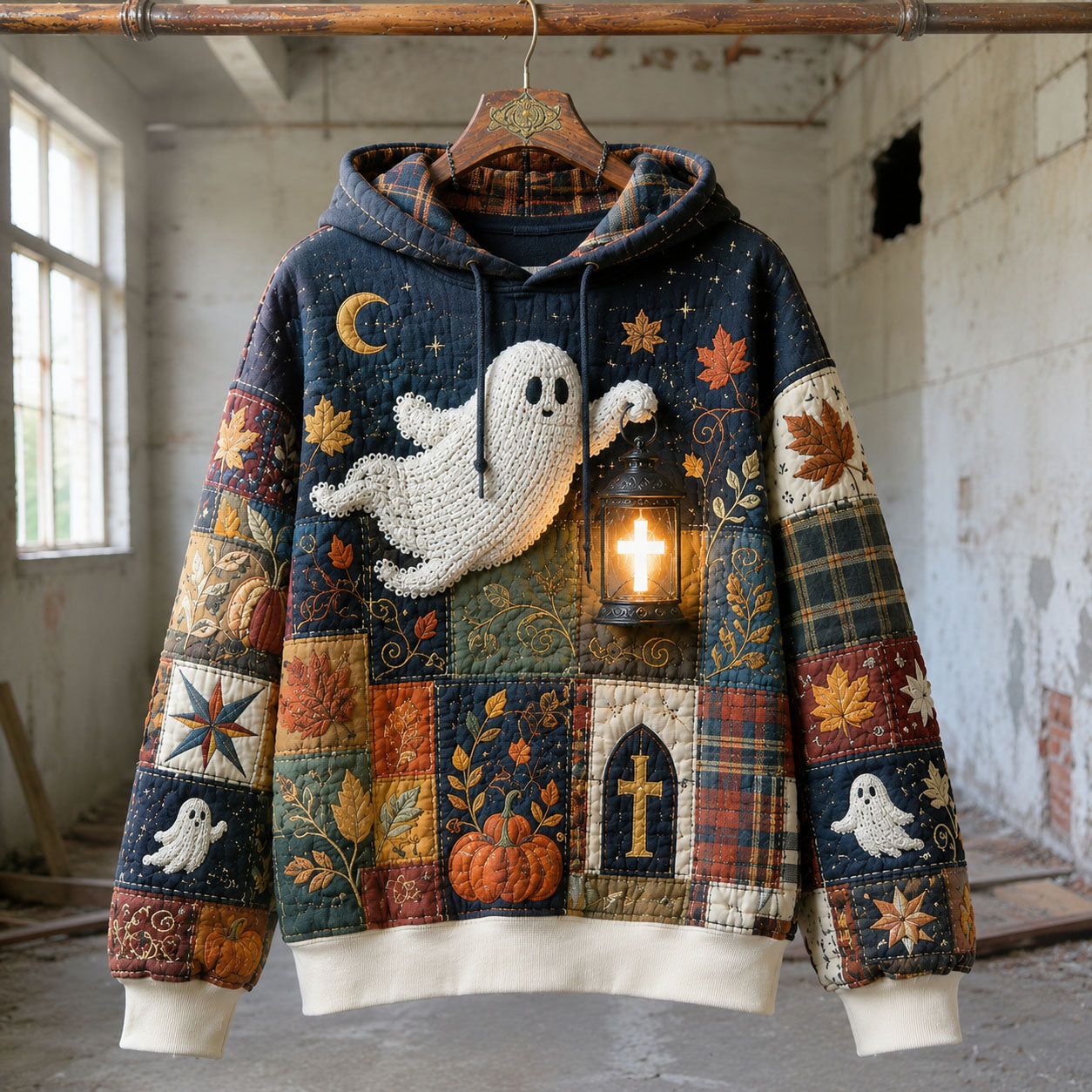 Hoodie - Ghost with lantern — view 1