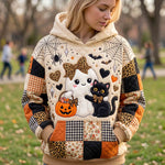 Hoodie - Ghost with pumpkins — view 1