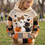 Hoodie - Ghost with pumpkins — view 3