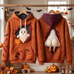 Hoodie - Ghost with pumpkins — view 1