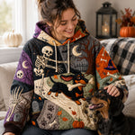 Hoodie - Dachshund with skeleton pattern — view 1