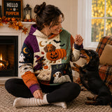 Hoodie - Dachshund in Halloween costume — view 1