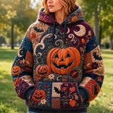 Hoodie - Glowing Halloween Pumpkin — view 1
