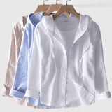 Kara - elegant hooded blouse — view 1
