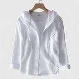 Kara - elegant hooded blouse — view 2