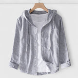 Kara - elegant hooded blouse — view 3
