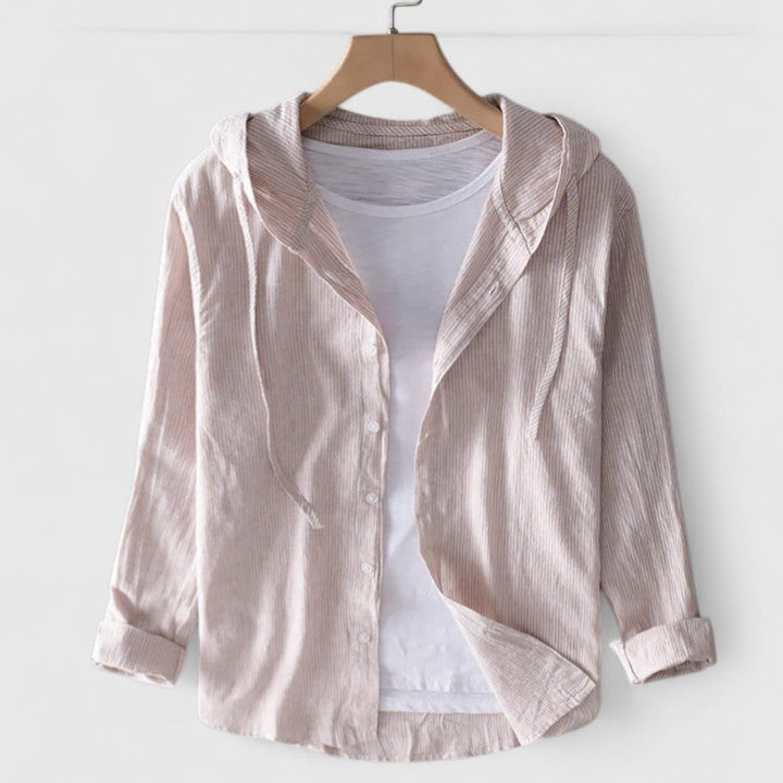 Kara - elegant hooded blouse — view 4