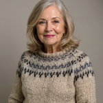 Karen - Retro Knitted Sweater — view 4