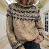 Karen - Retro Knitted Sweater — view 5