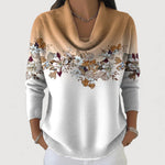 Kathleen - Floral Turtleneck — view 4