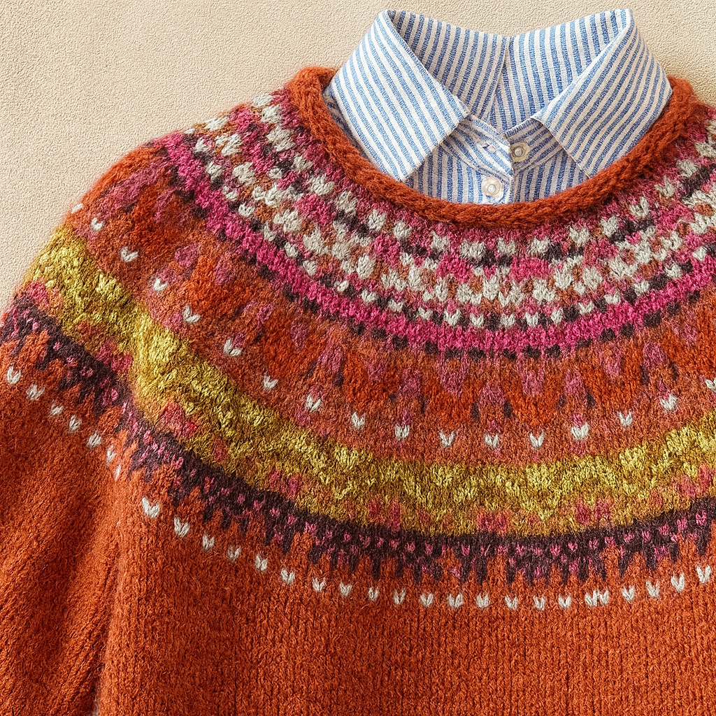 Katie - chic retro knit sweater — view 2